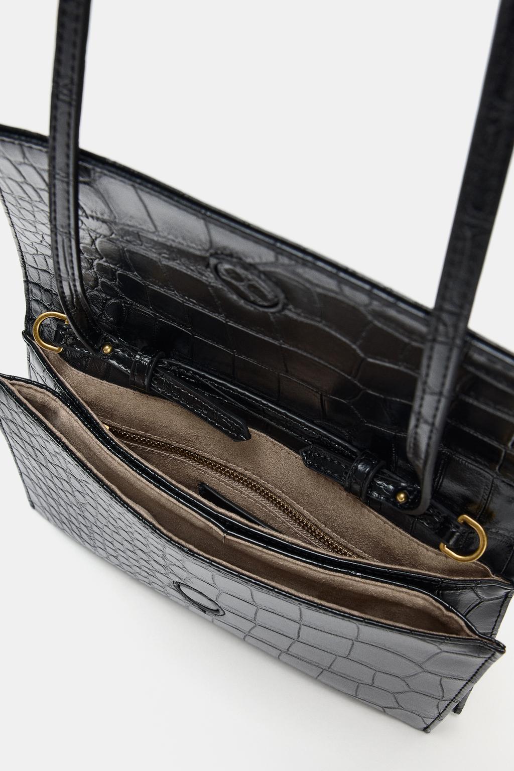 СУМКА С РЕЛЬЕФНЫМ УЗОРОМ И КЛАПАНОМ