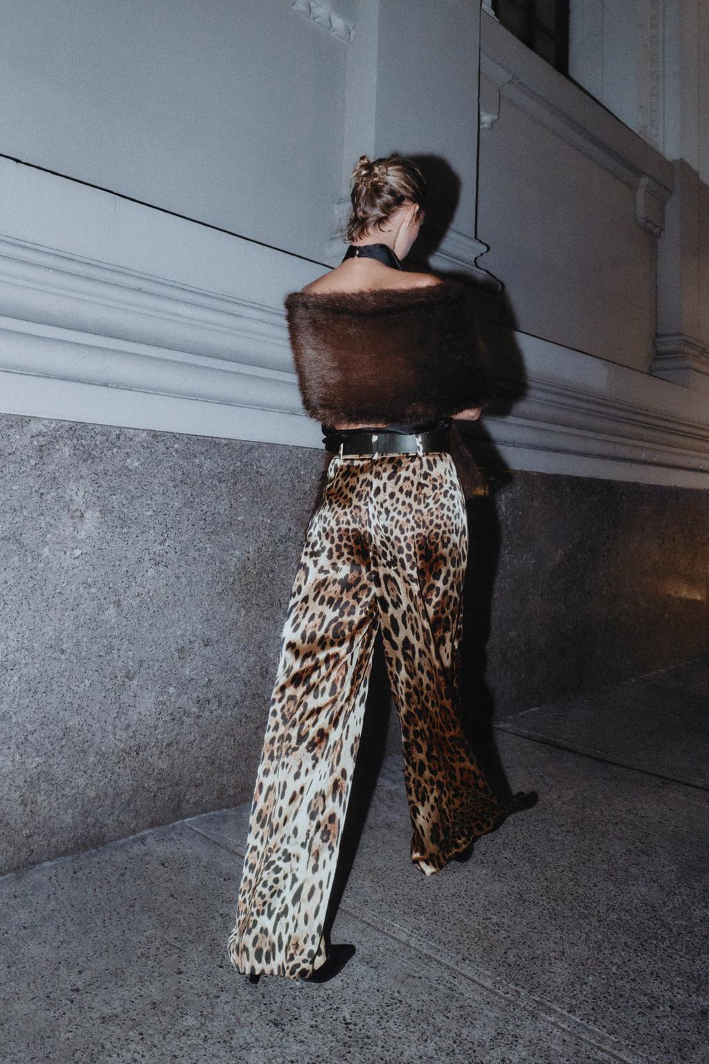 АТЛАСНЫЕ ШИРОКИЕ БРЮКИ С РЕМНЕМ