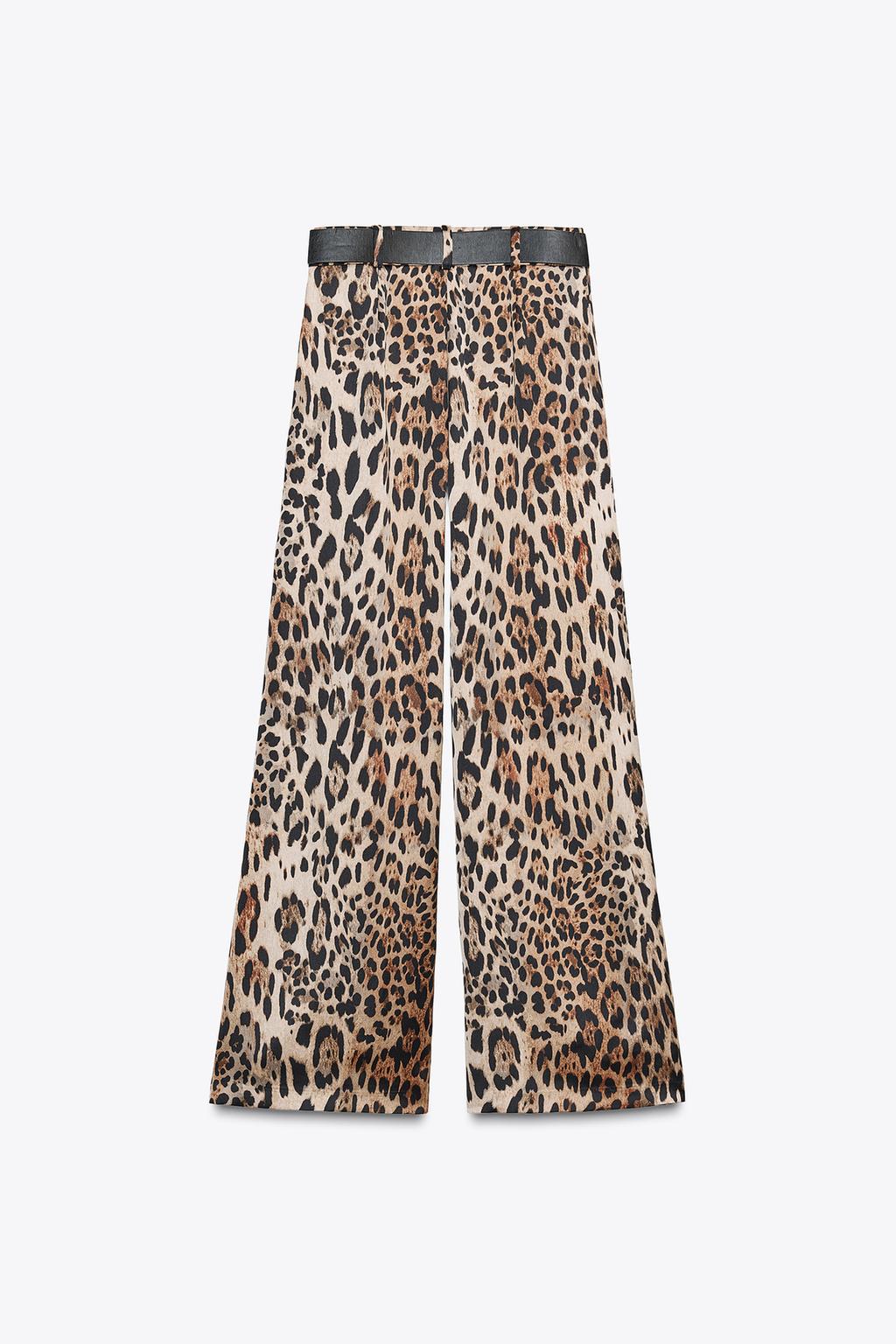 АТЛАСНЫЕ ШИРОКИЕ БРЮКИ С РЕМНЕМ