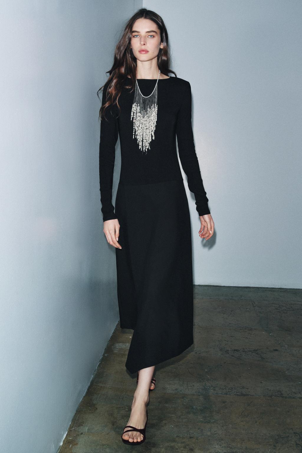 Платье zw collection с контрастными деталями