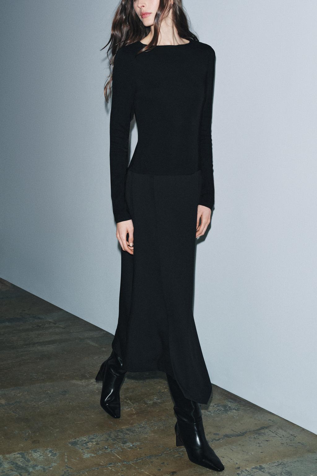 Платье zw collection с контрастными деталями