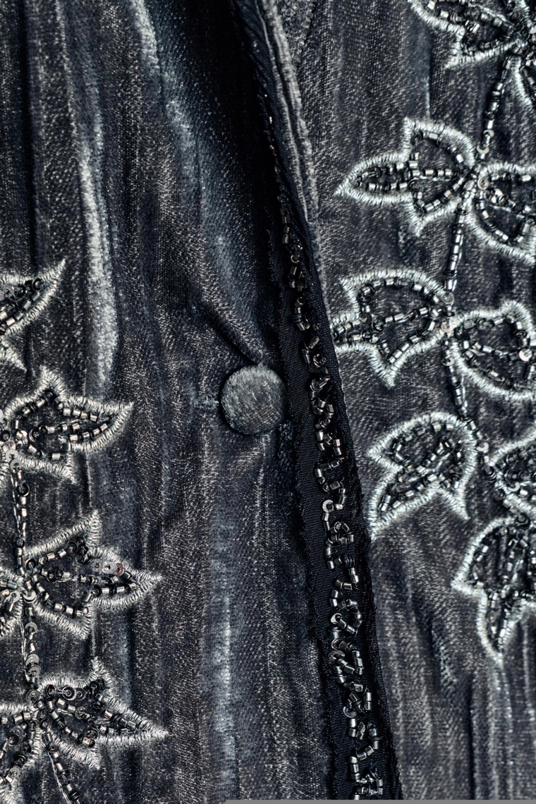 Халат из вельвета коллекции zwe zara, ограниченная серия, с вышивкой