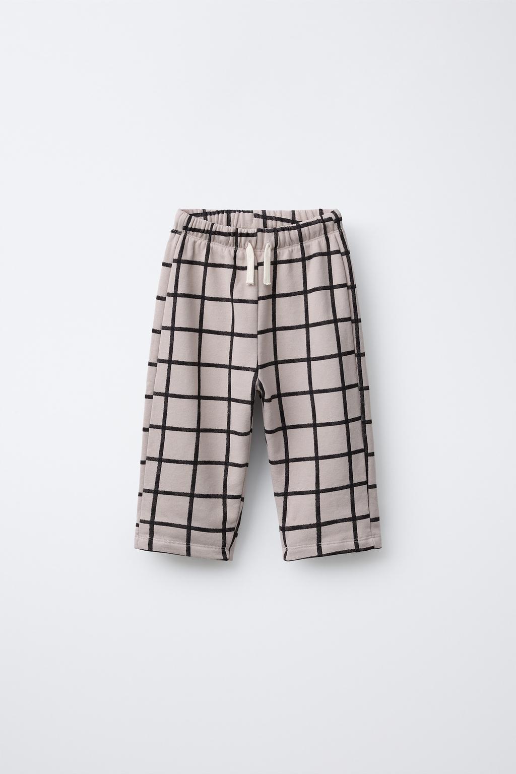 БРЮКИ BAGGY ИЗ ФУТЕРА В КЛЕТКУ