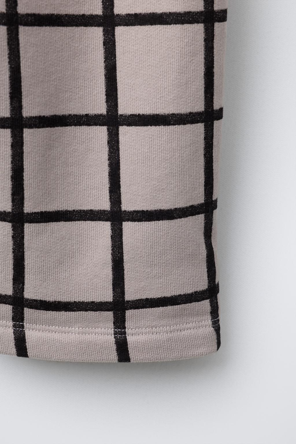 БРЮКИ BAGGY ИЗ ФУТЕРА В КЛЕТКУ