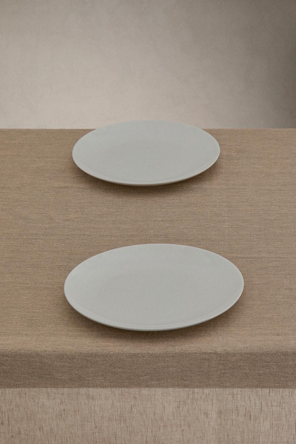 Льняная рождественская скатерть с металлической нитью