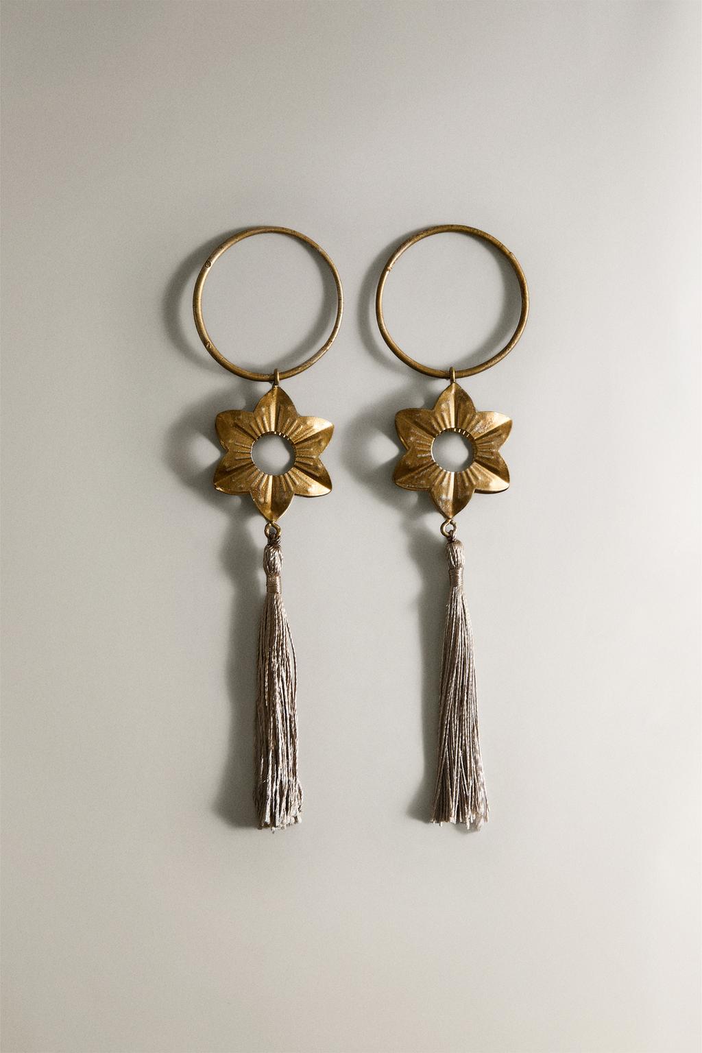 Набор металлических рождественских кольцев для салфеток с подвеской (набор из 2)