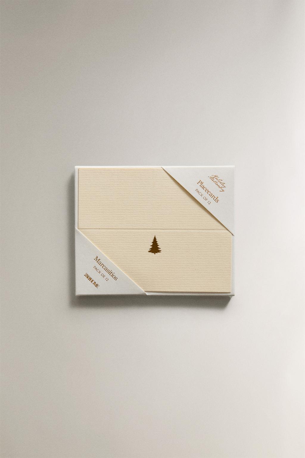 Набор рождественских карточек для мест (набор из 12 штук)