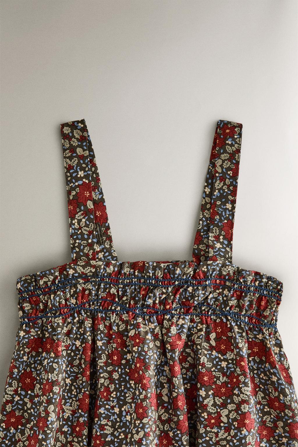 Детский цветочный новогодний боди