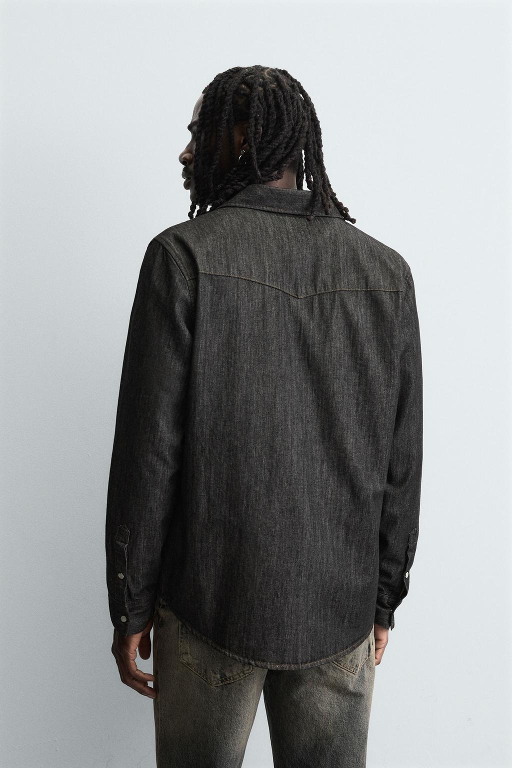 ДЖИНСОВАЯ РУБАШКА В КОВБОЙСКОМ СТИЛЕ