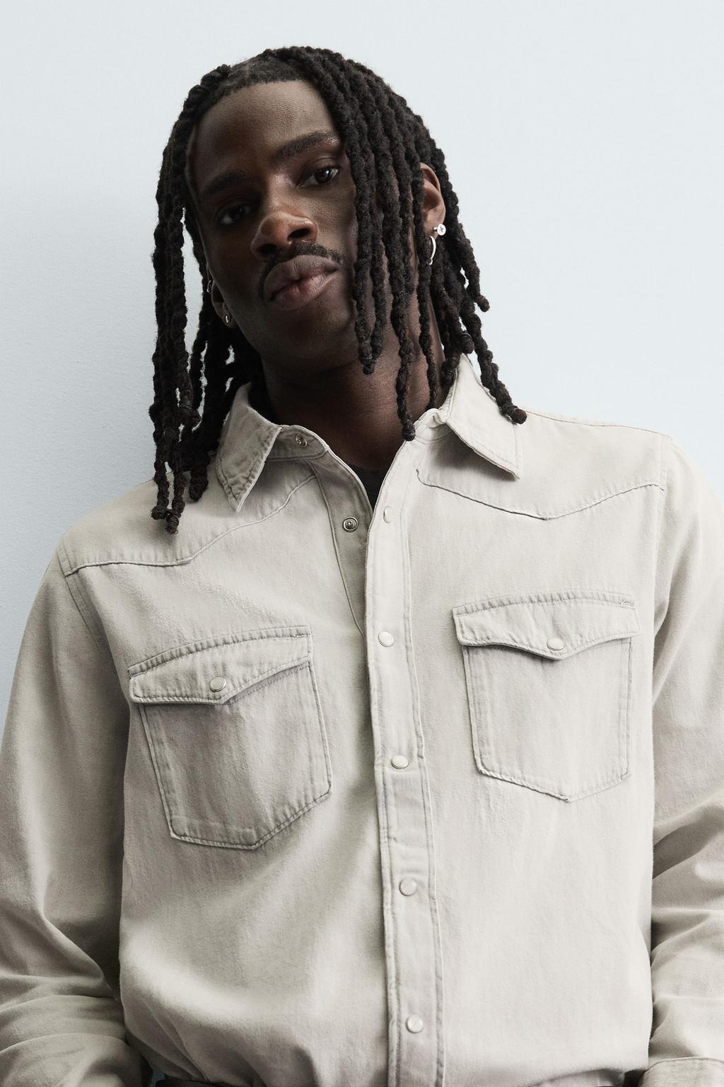 ДЖИНСОВАЯ РУБАШКА В КОВБОЙСКОМ СТИЛЕ