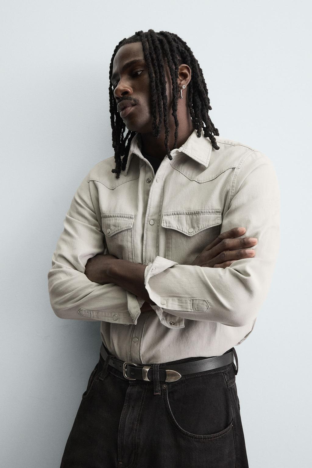 ДЖИНСОВАЯ РУБАШКА В КОВБОЙСКОМ СТИЛЕ