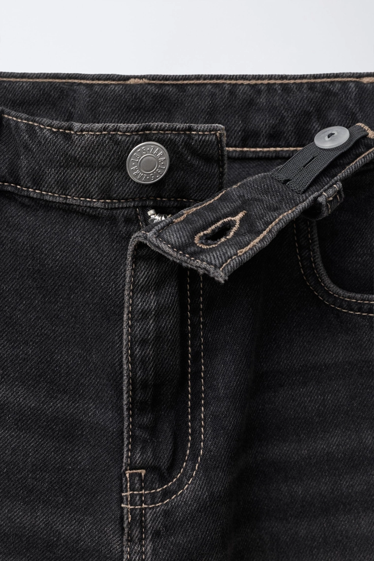 Джинсы свободного кроя с эффектом омбре