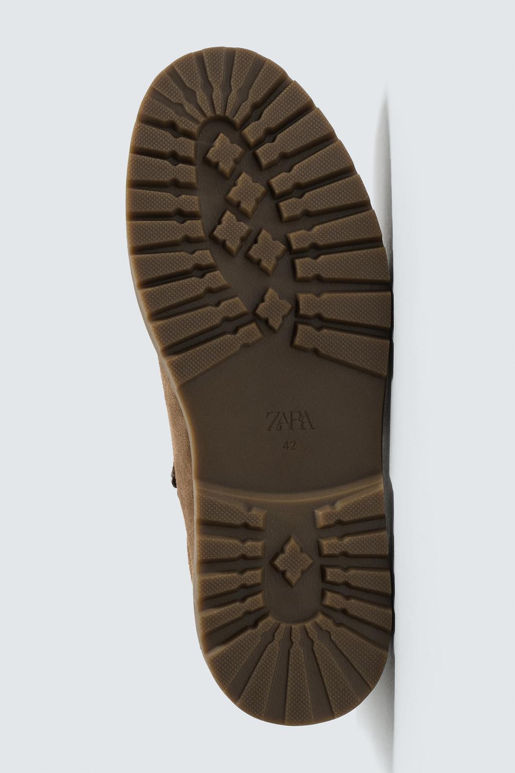 КОЖАНЫЕ БОТИНКИ НА ОБЪЕМНОЙ ПОДОШВЕ