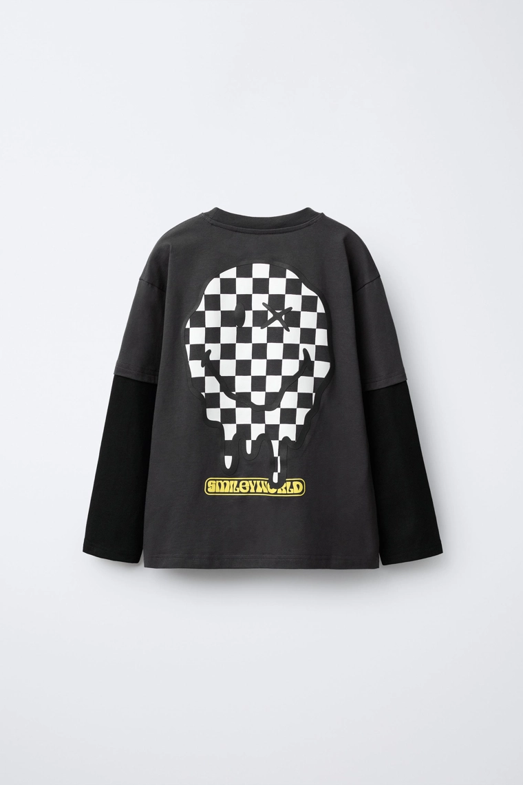 Футболка с двойными рукавами smileworld ®