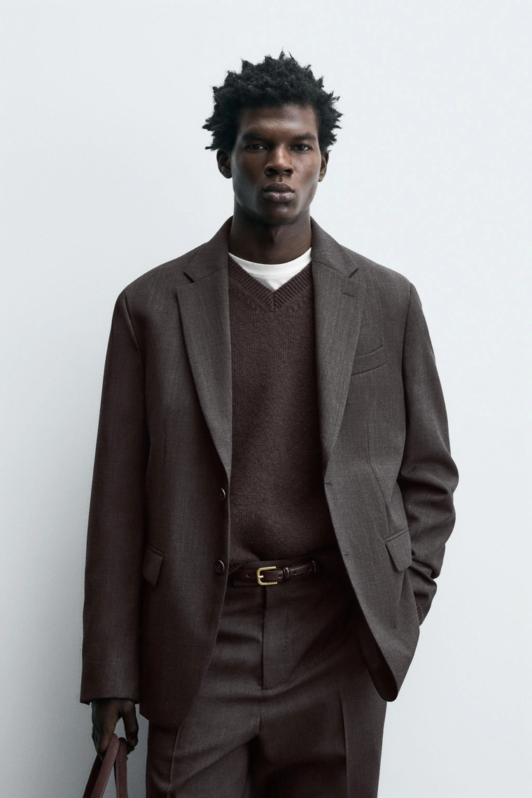 Приталенный пиджак limited edition из 100% шерсти