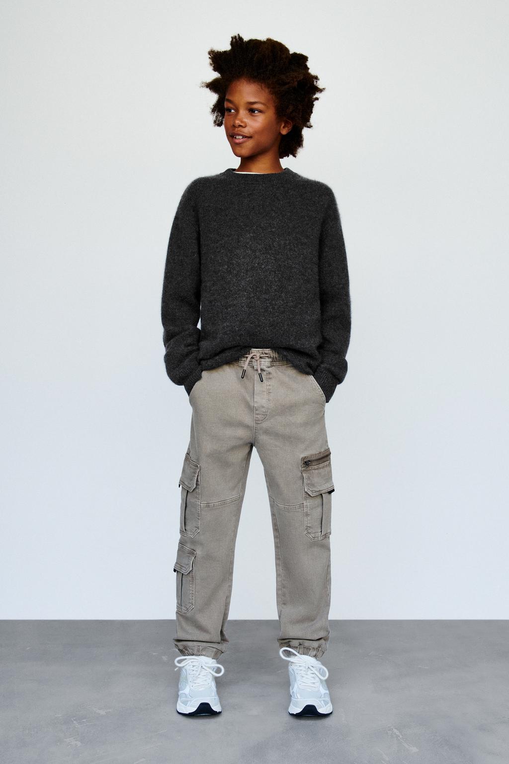 ЭЛАСТИЧНЫЕ БРЮКИ-ДЖОГГЕРЫ С КАРМАНАМИ