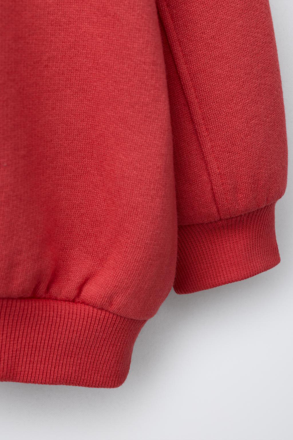 Толстовка с круглым вырезом и длинным рукавом