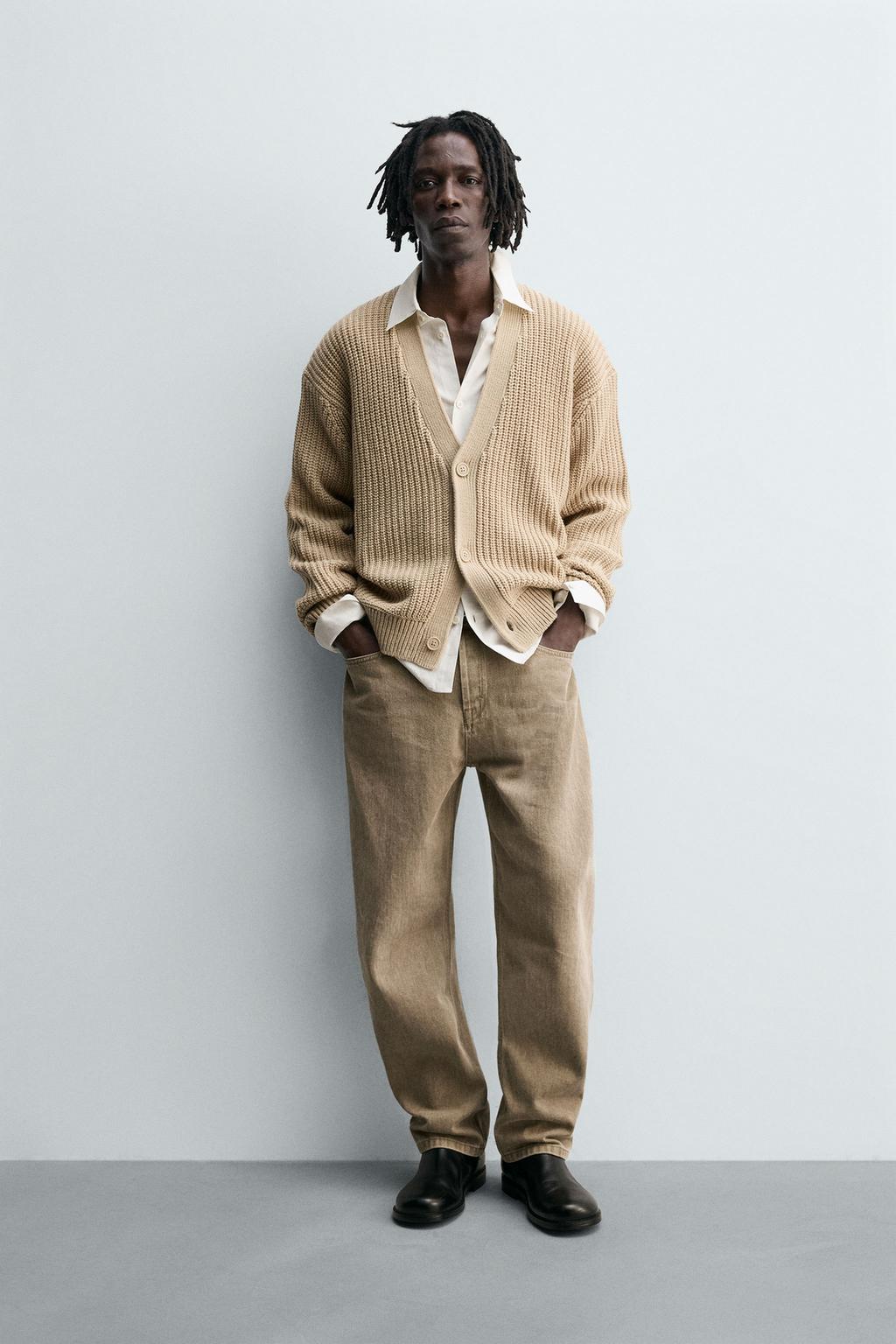 КАРДИГАН ИЗ РУБЧИКОВОГО ТРИКОТАЖА