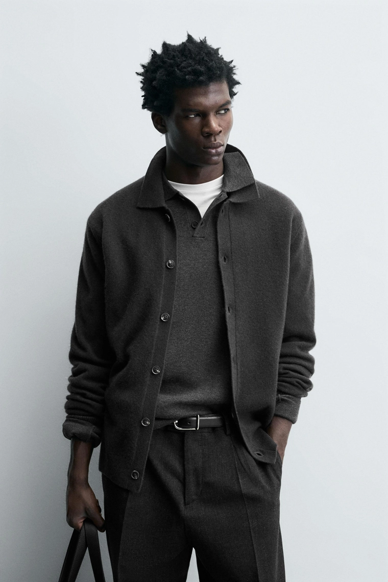 Кардиган из ограниченной коллекции из шерстяно-шелкового микса