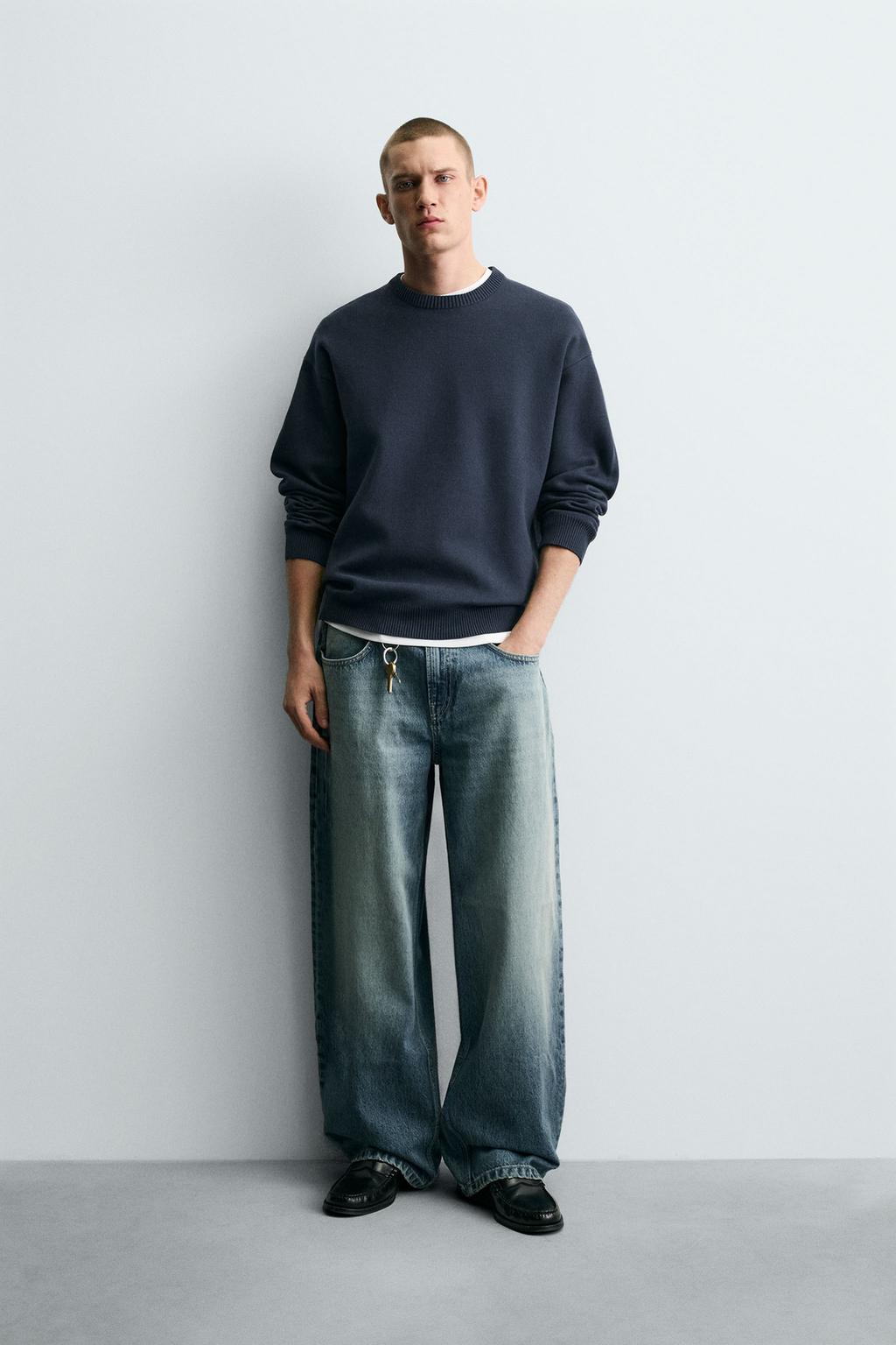 СВИТЕР ИЗ МЯГКОЙ РЕЛЬЕФНОЙ ТКАНИ