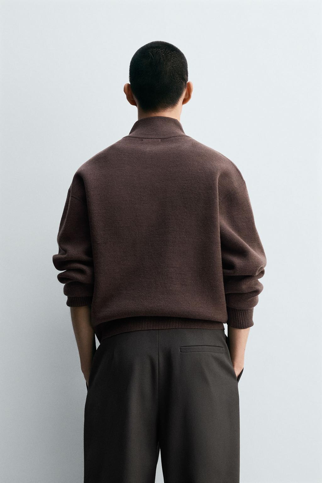 СВИТЕР С ЗАСТЕЖКОЙ-МОЛНИЕЙ НА ВОРОТНИКЕ