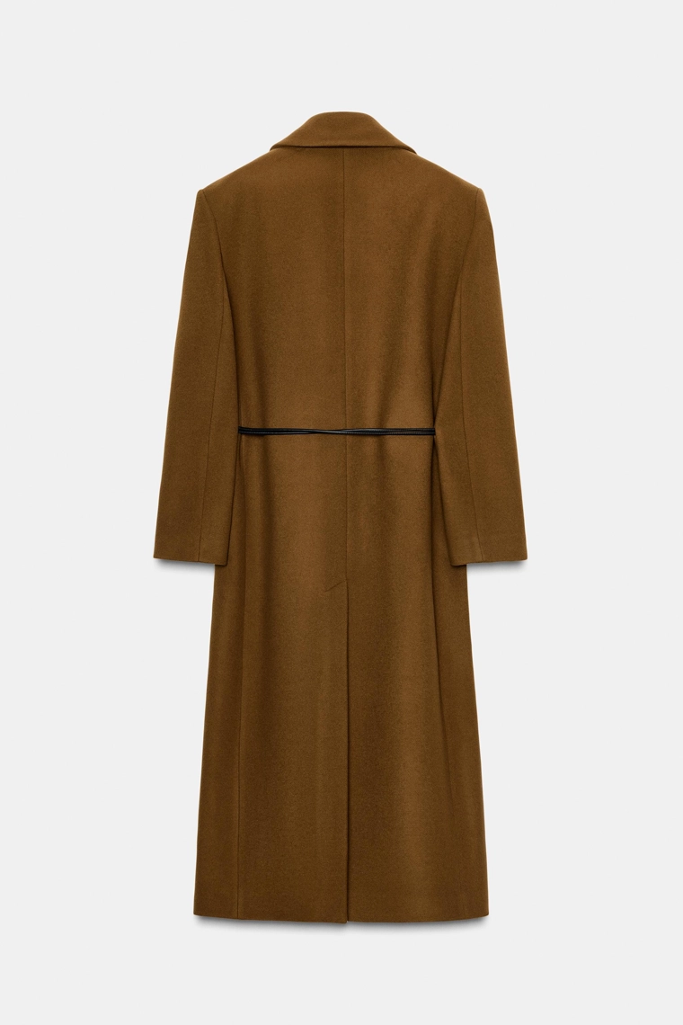 Пальто из шерстяной смеси коллекции zara woman