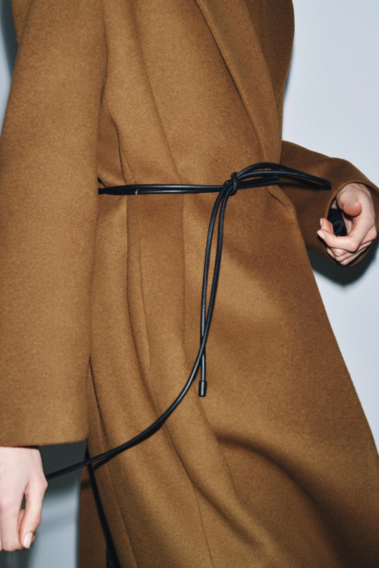 Пальто из шерстяной смеси коллекции zara woman