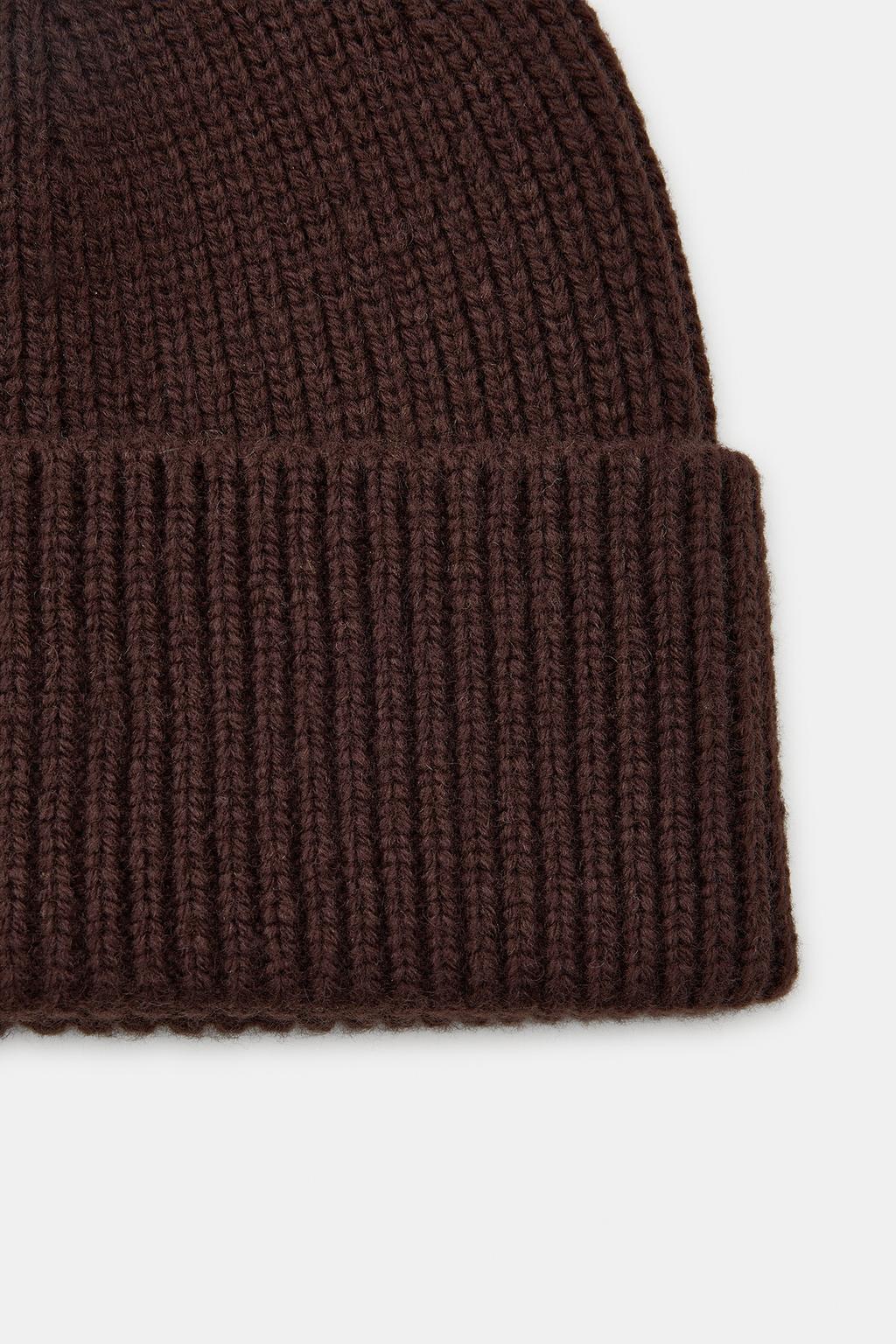 ШАПКА БИНИ В РУБЧИК С ОТВОРОТОМ