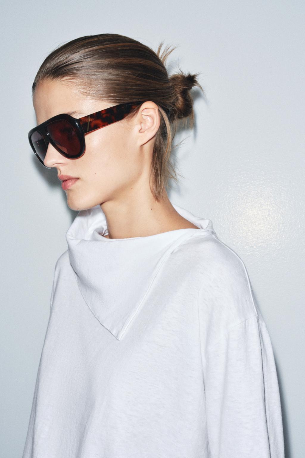 ФУТБОЛКА С ДЛИННЫМИ РУКАВАМИ И ВОРОТНИКОМ-ПЛАТКОМ