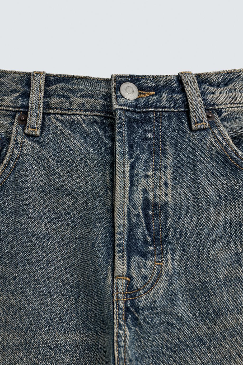 ДЖИНСЫ STRAIGHT FIT СО ШВАМИ