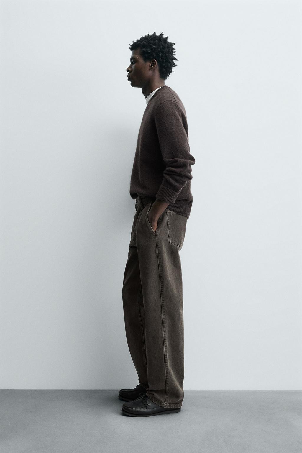 ДЖИНСЫ STRAIGHT FIT СО СКЛАДКАМИ