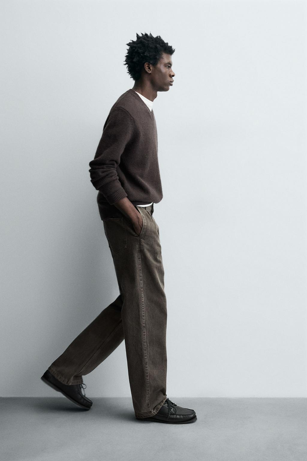 ДЖИНСЫ STRAIGHT FIT СО СКЛАДКАМИ