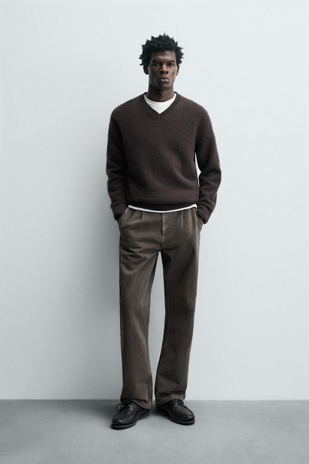 ДЖИНСЫ STRAIGHT FIT СО СКЛАДКАМИ