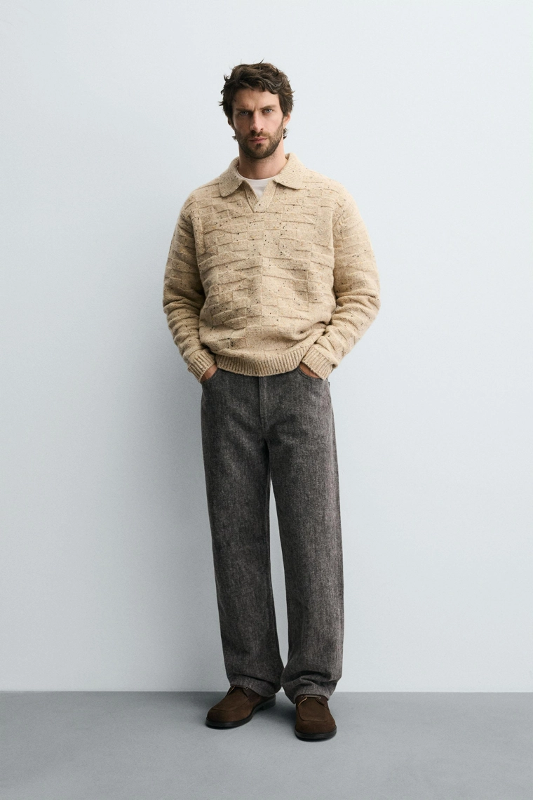 Джинсы прямого кроя с мягкой отделкой