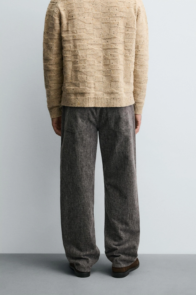 Джинсы прямого кроя с мягкой отделкой