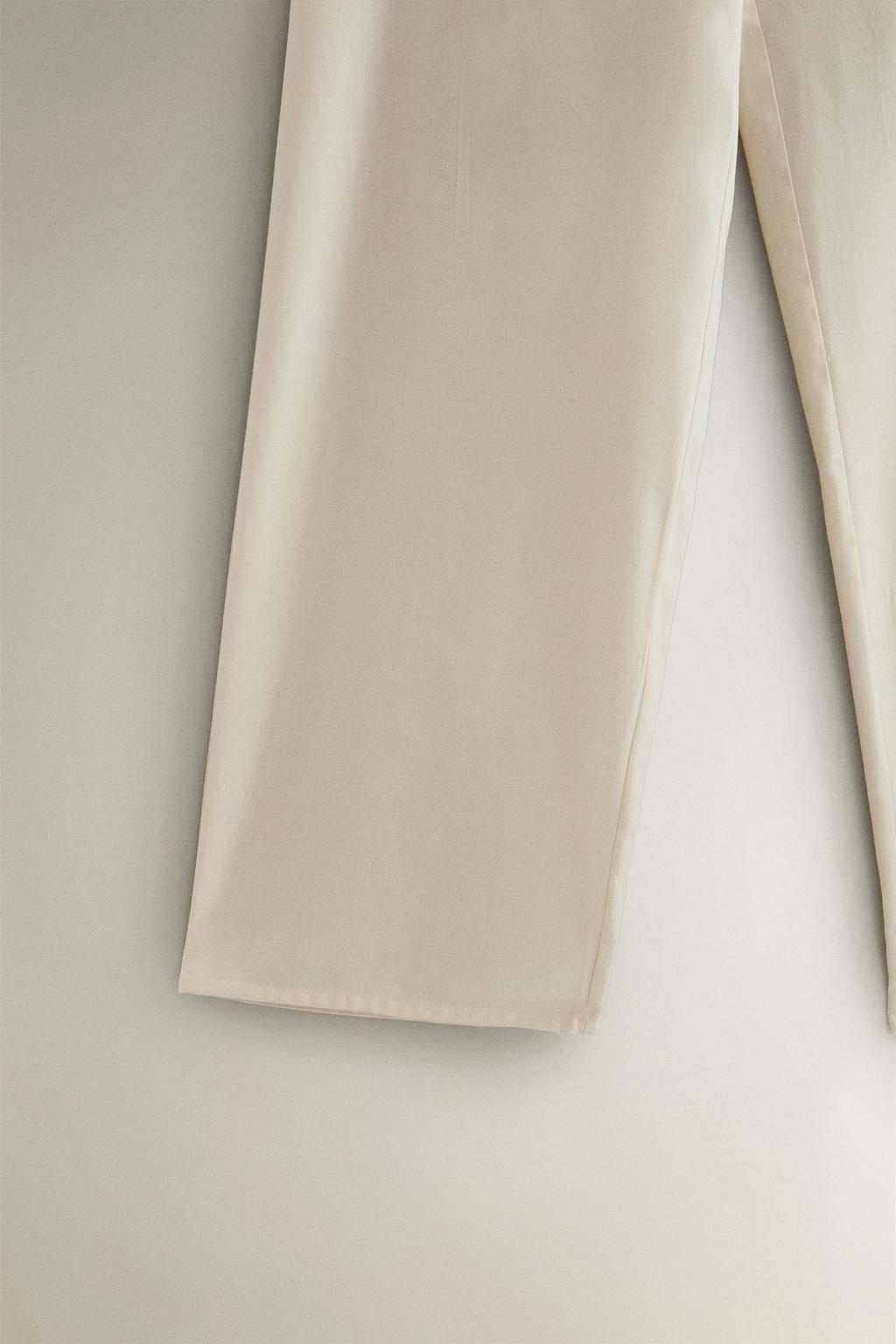 Брюки из шерстяной ткани