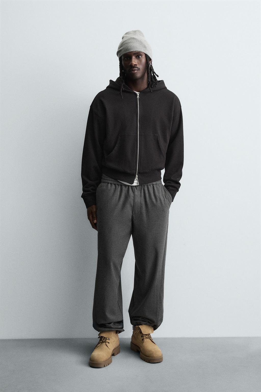 БРЮКИ RELAXED FIT С ТЕКСТУРОЙ