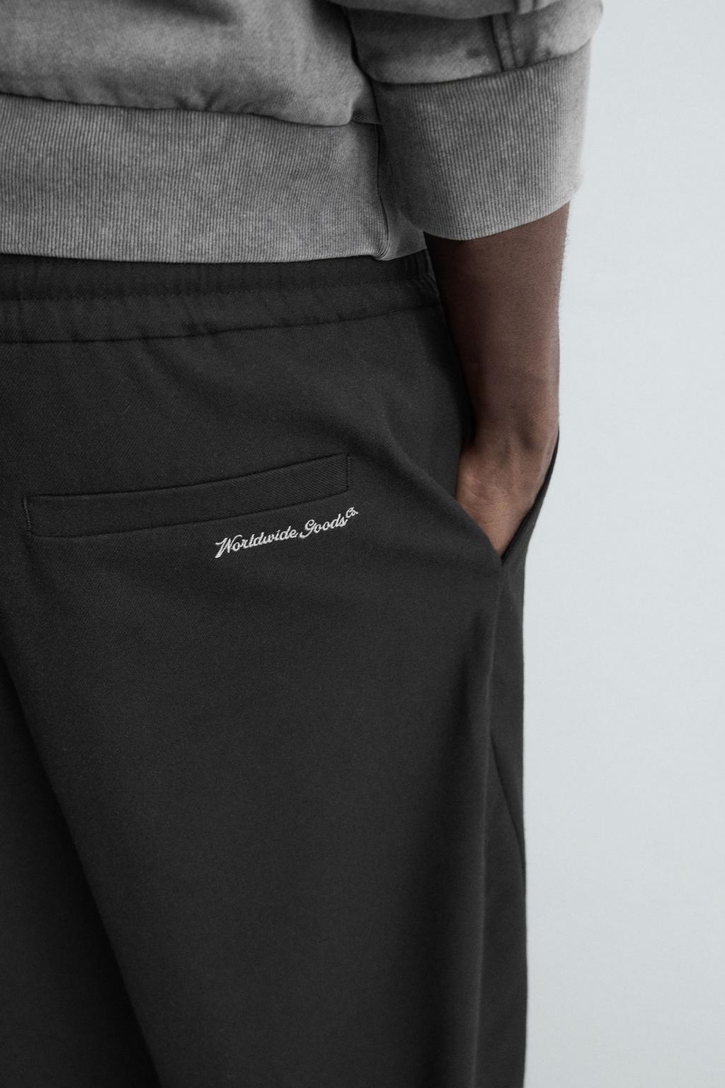 БРЮКИ RELAXED FIT С ТЕКСТУРОЙ