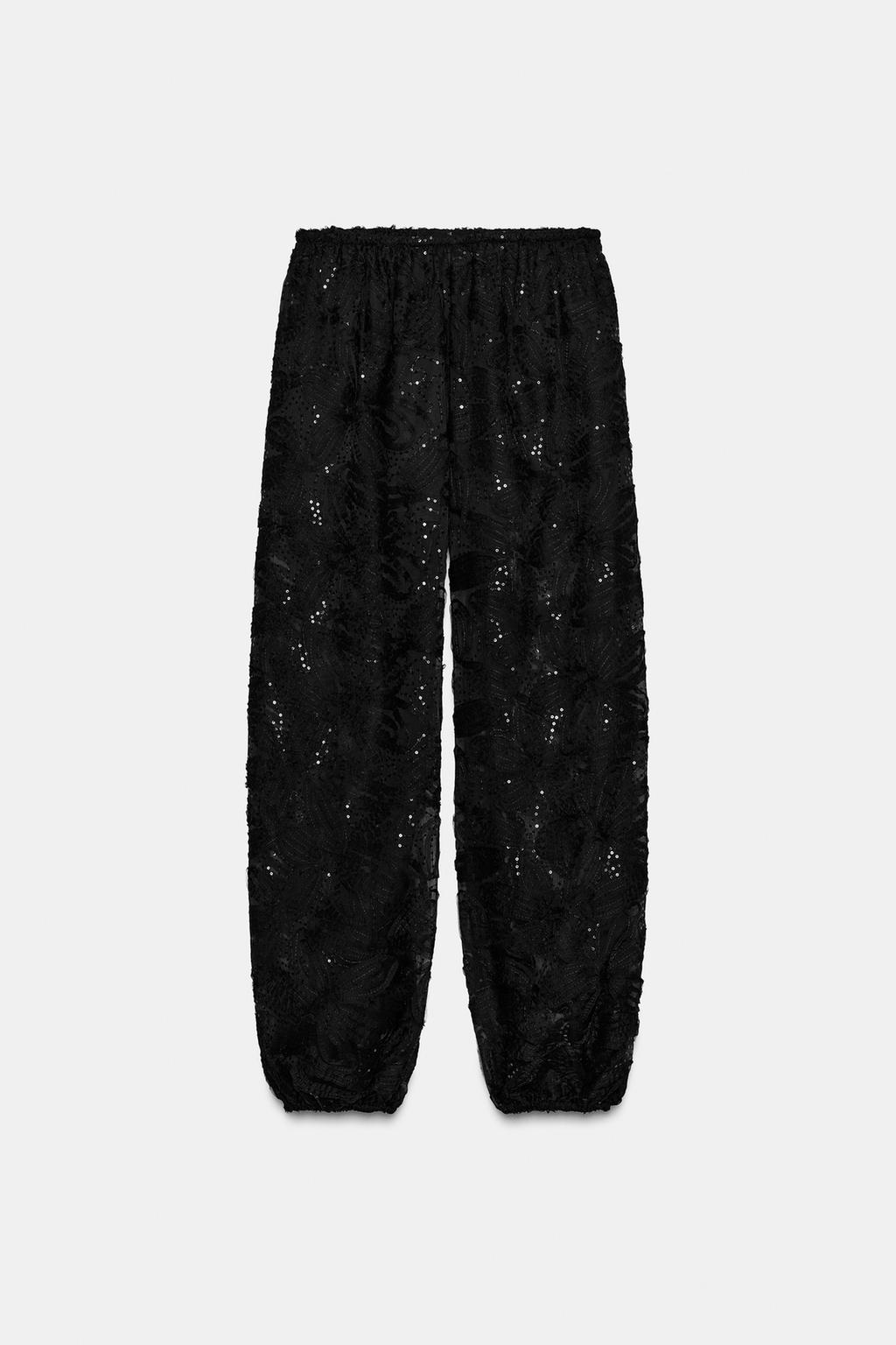 ШИРОКИЕ БРЮКИ С ПАЙЕТКАМИ