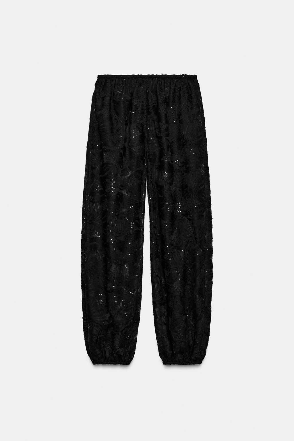 ШИРОКИЕ БРЮКИ С ПАЙЕТКАМИ