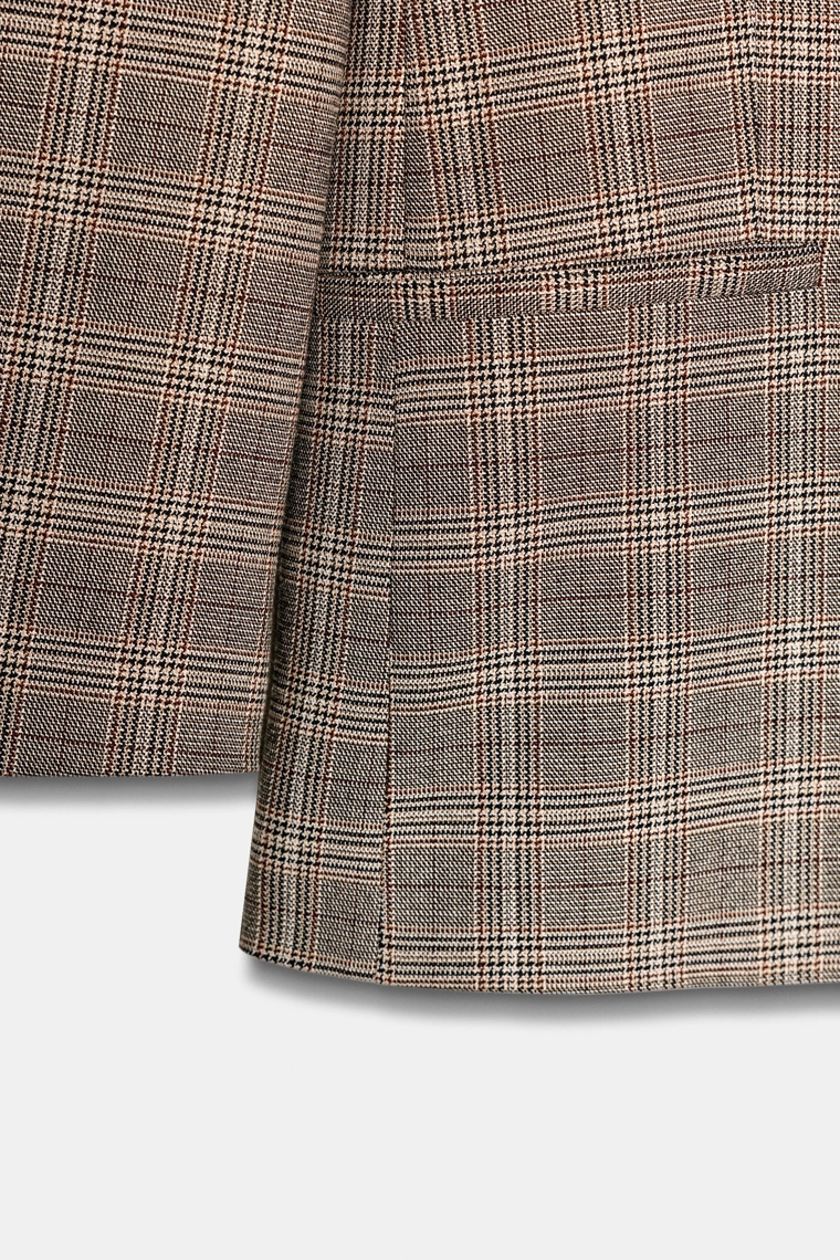 Большой клетчатый блейзер