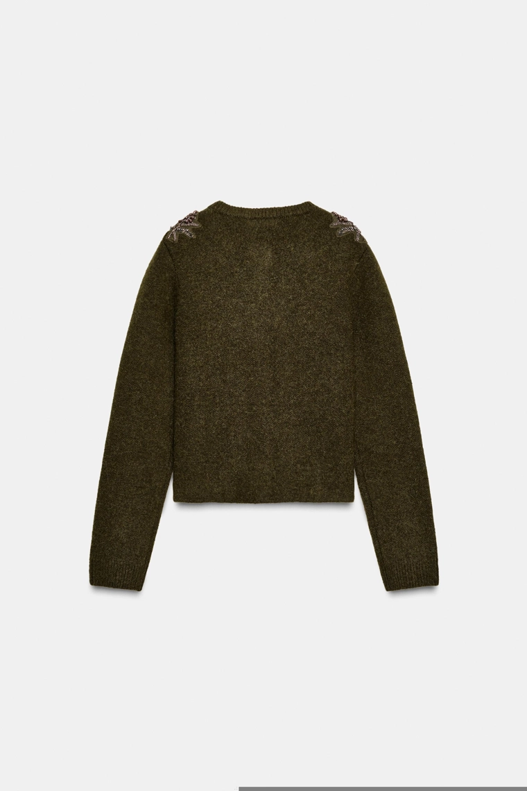 Кардиган с бисером