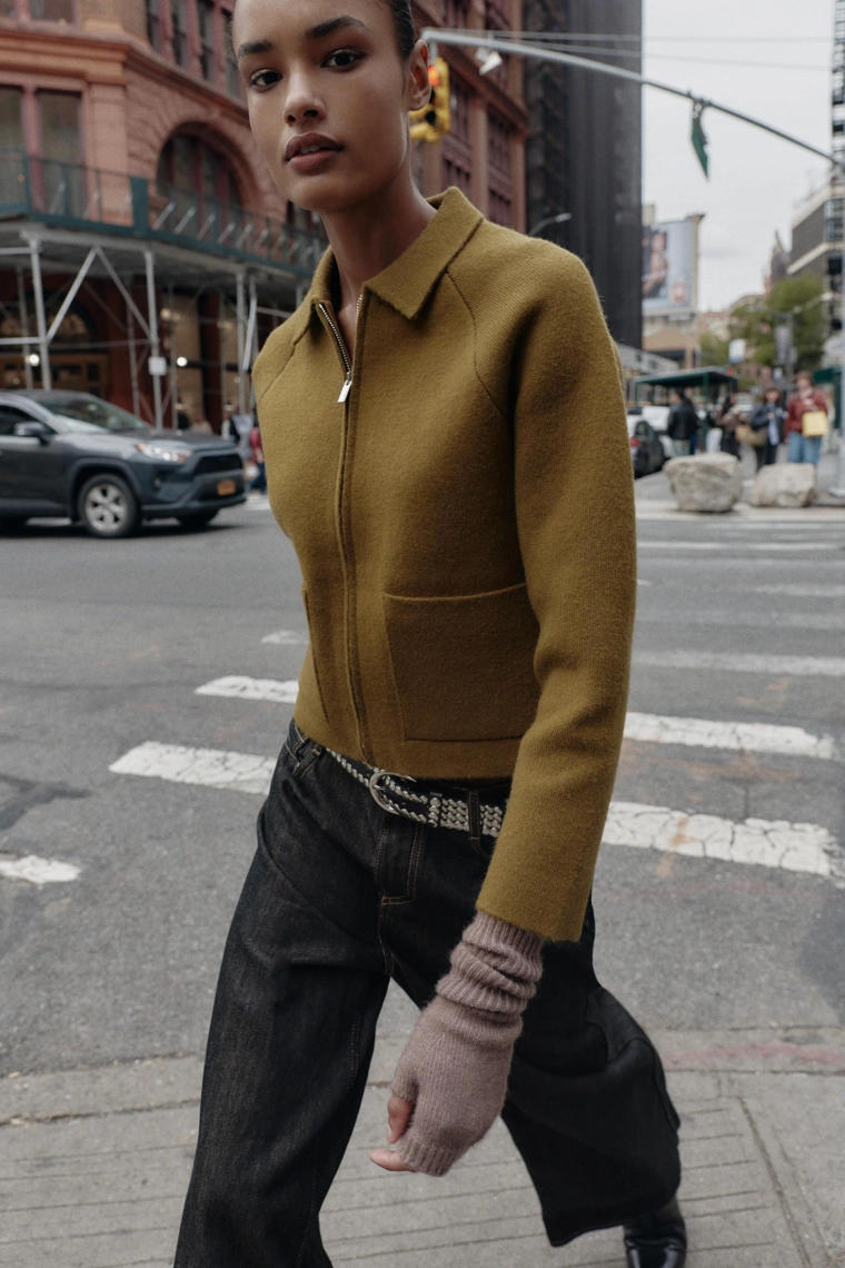 Кардиган на молнии