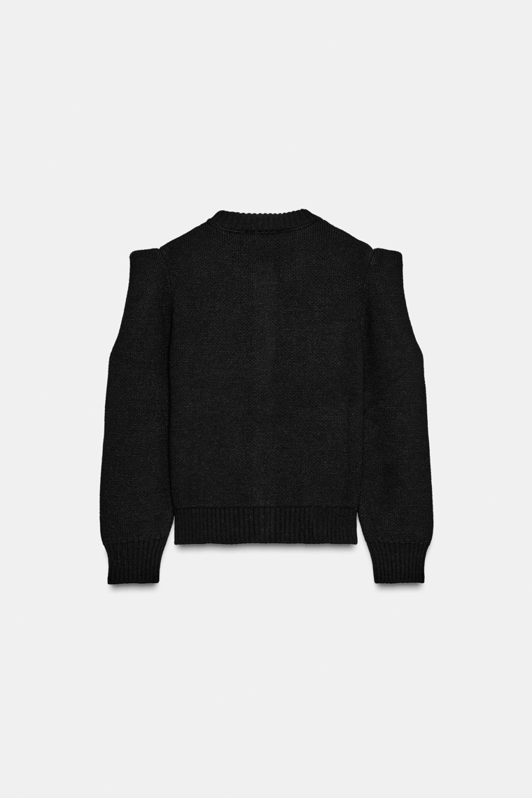 Кардиган с вкладками на плечах