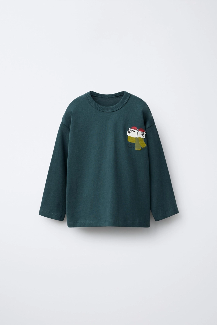 Футболка с принтом белого медведя