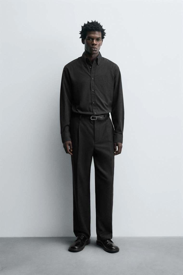 Рубашка в клетку свободного кроя limited edition