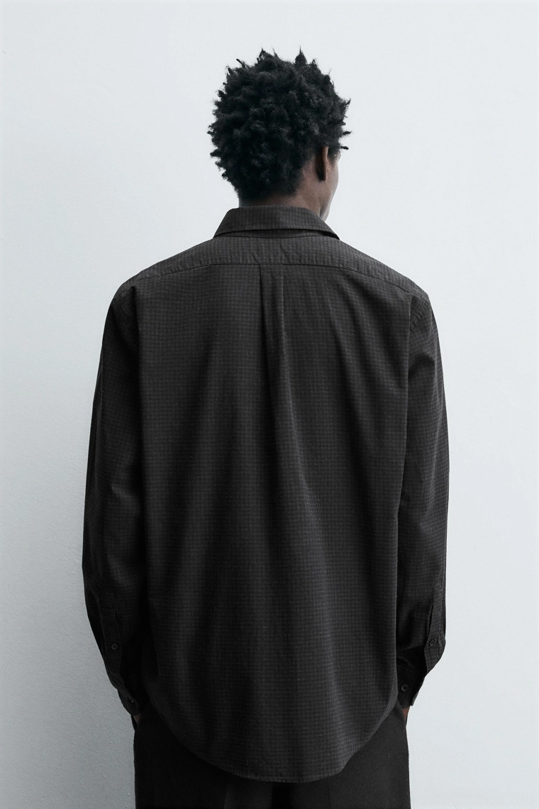 Рубашка в клетку свободного кроя limited edition