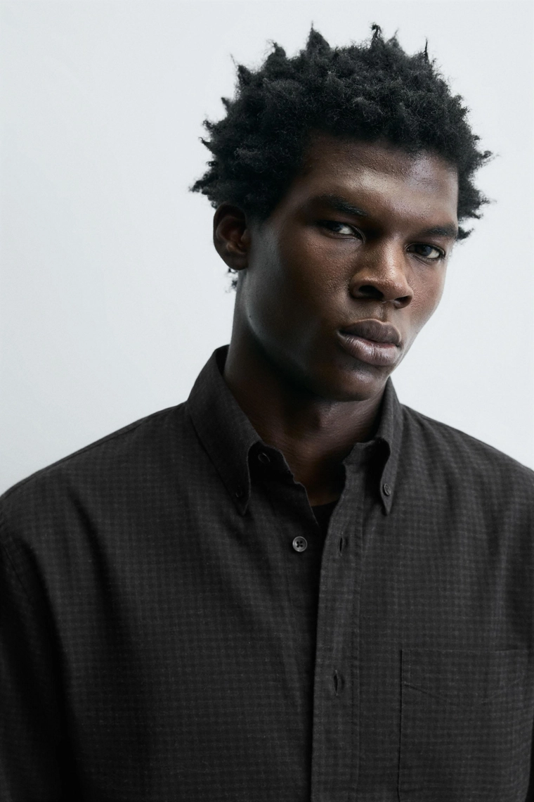 Рубашка в клетку свободного кроя limited edition