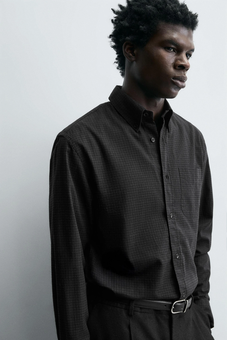 Рубашка в клетку свободного кроя limited edition