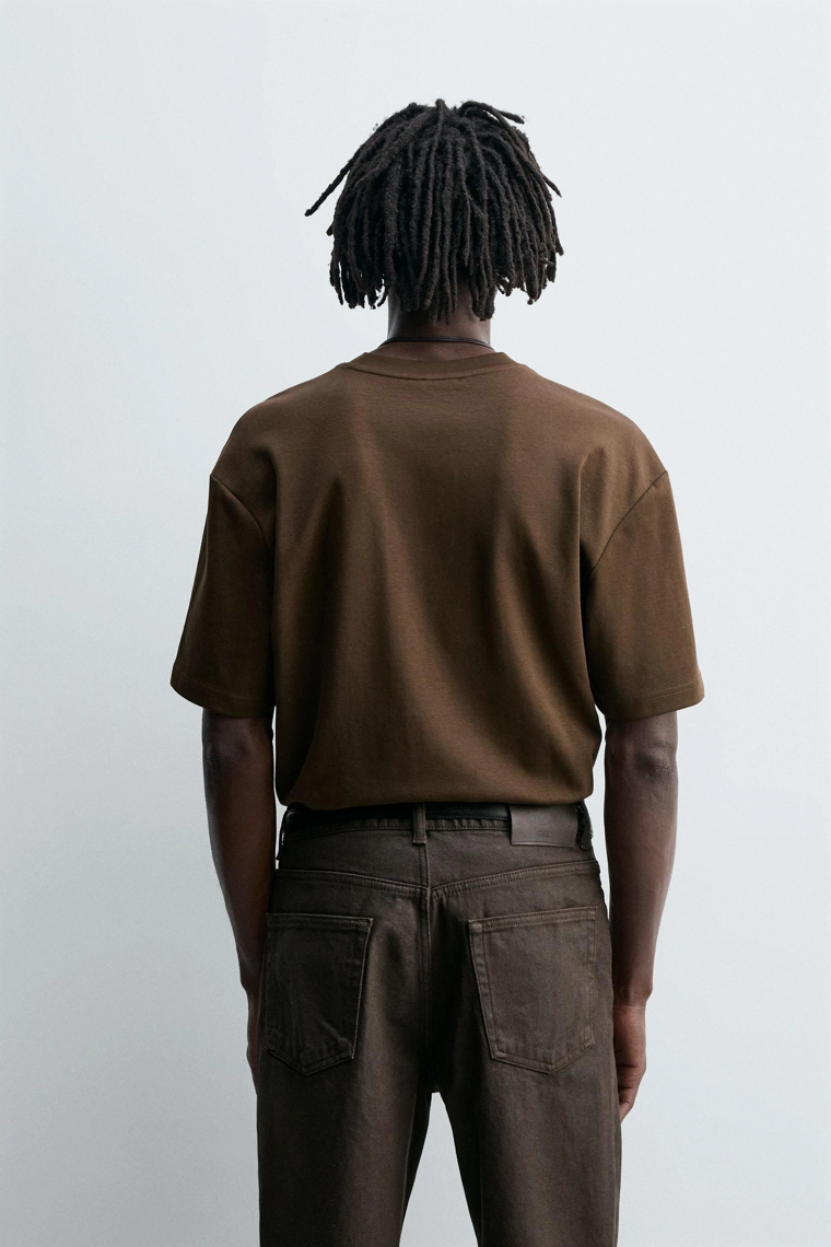 Футболка свободного кроя из интерлока